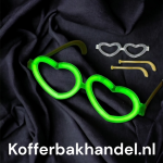 Hart vorm glowbrillen